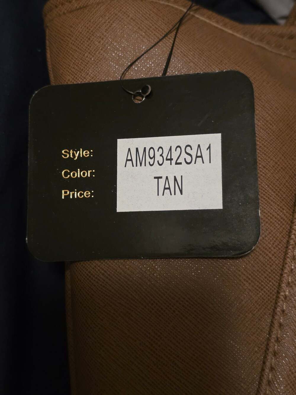 Sasha New York Women's Tan Saffiano-Texture Tote Bag, Model AM9342SA1 - Picture 4 of 6